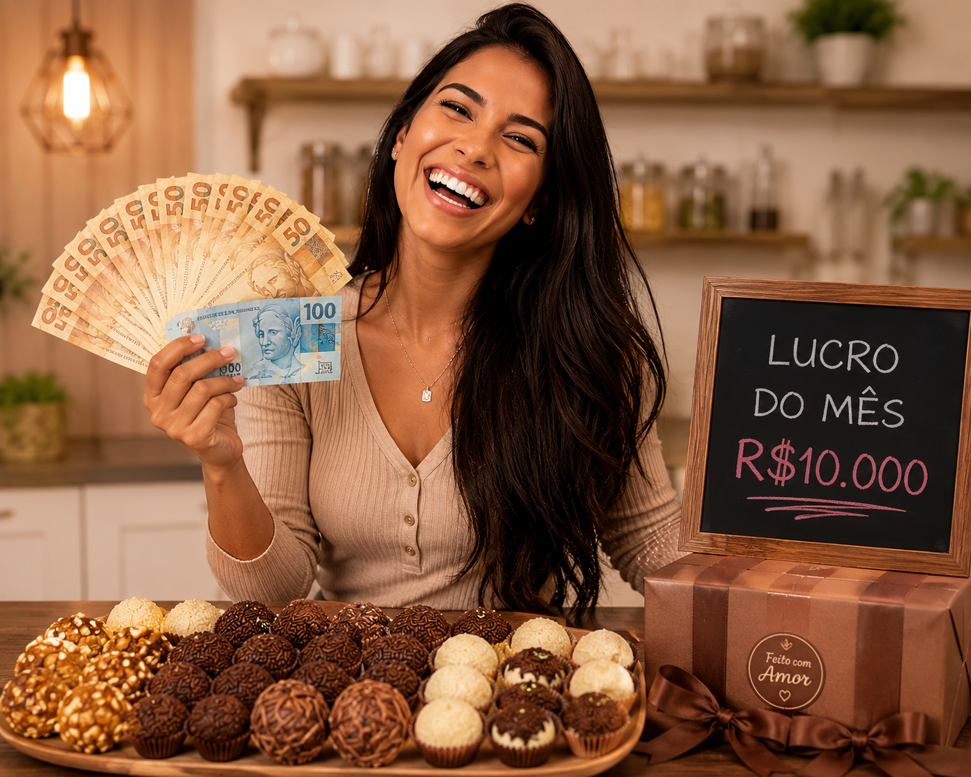 Passo a passo completo para faturar R$ 10.000/mês vendendo brigadeiros.